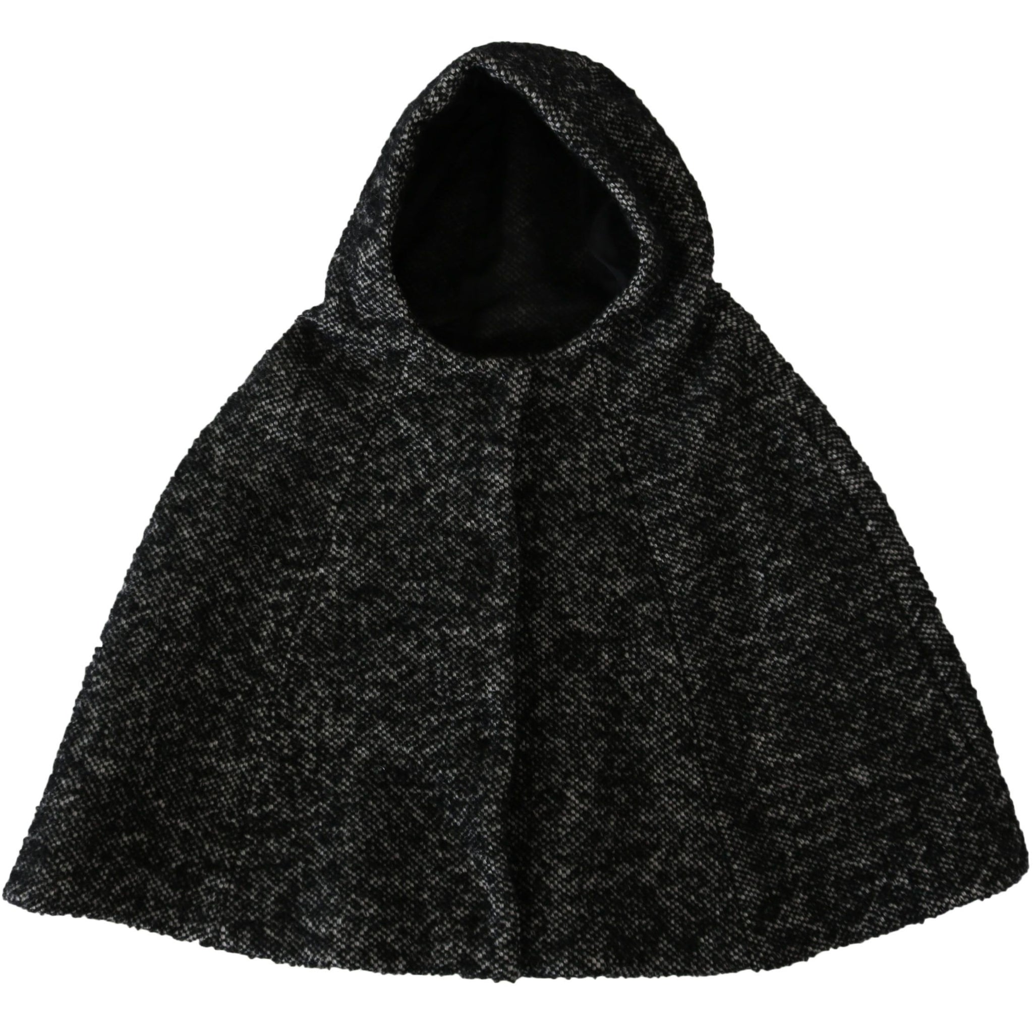 Dolce & Gabbana Elegant Gray Wool Hooded Scarf by Iconic Italian Label