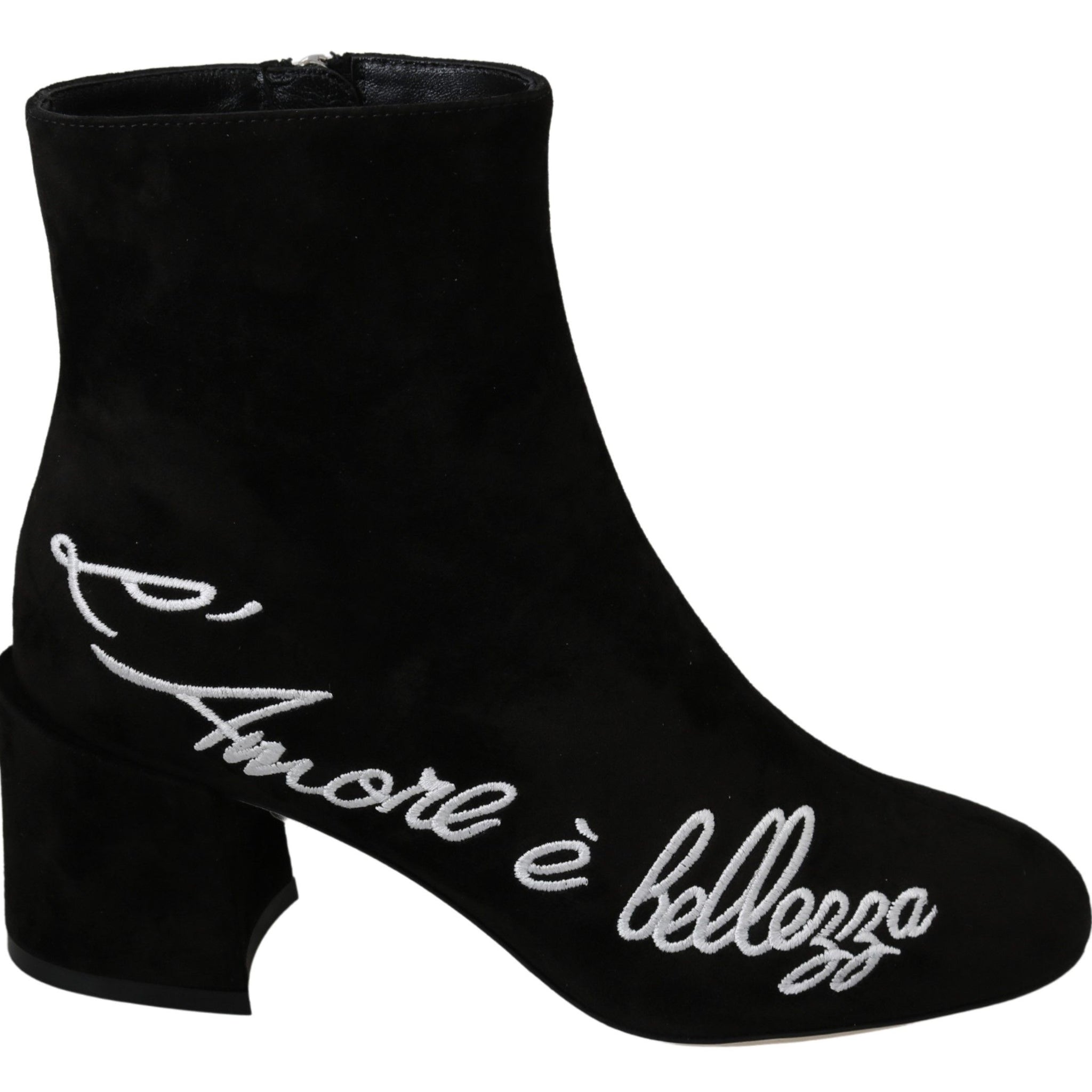 Dolce & Gabbana Chic Embroidered Ankle Boots