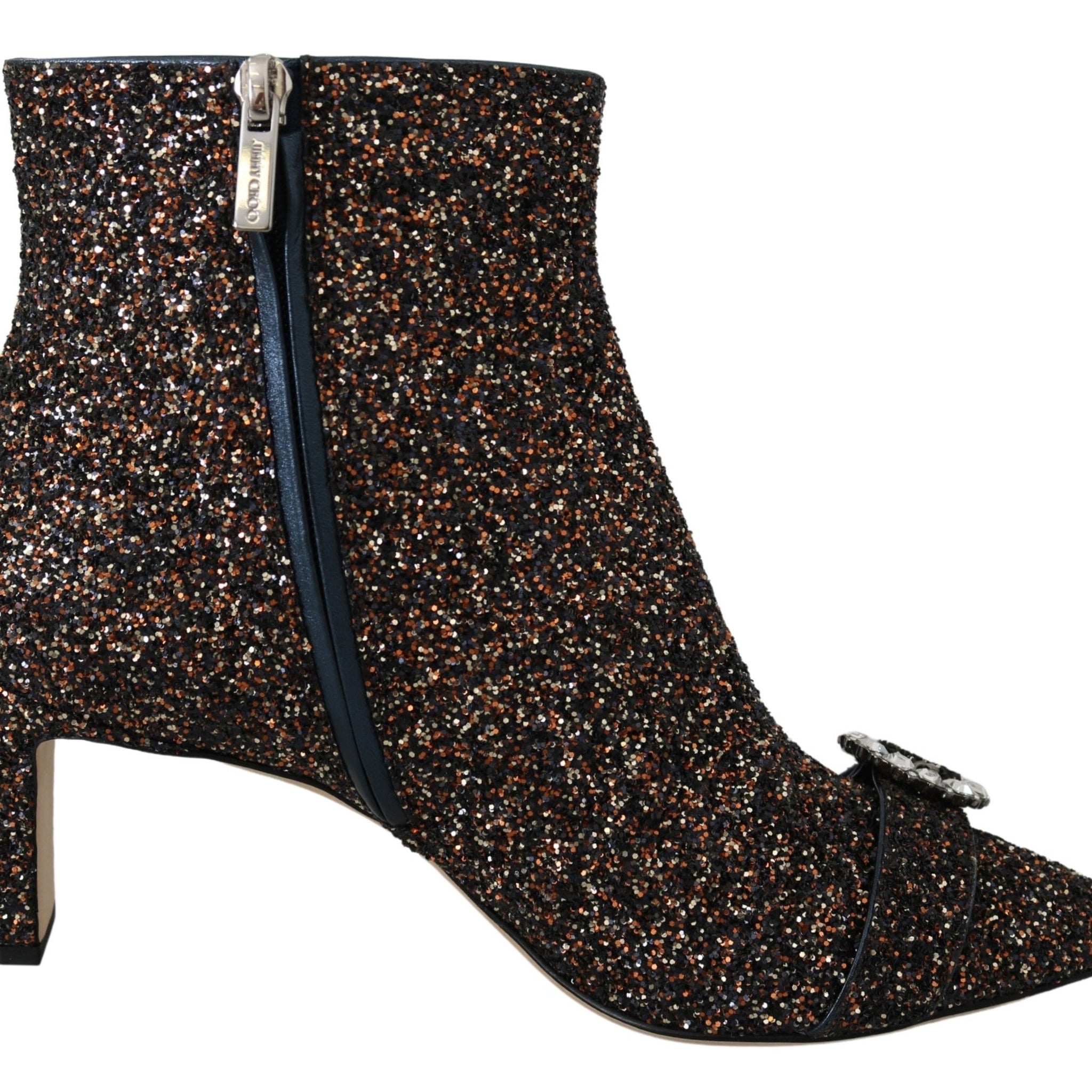 Jimmy Choo Amethyst Mix Hanover Heeled Glitter Boots