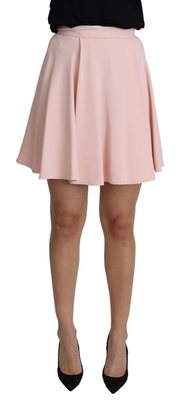 Dolce & Gabbana Elegant Pink Flare A-line Mini Skirt