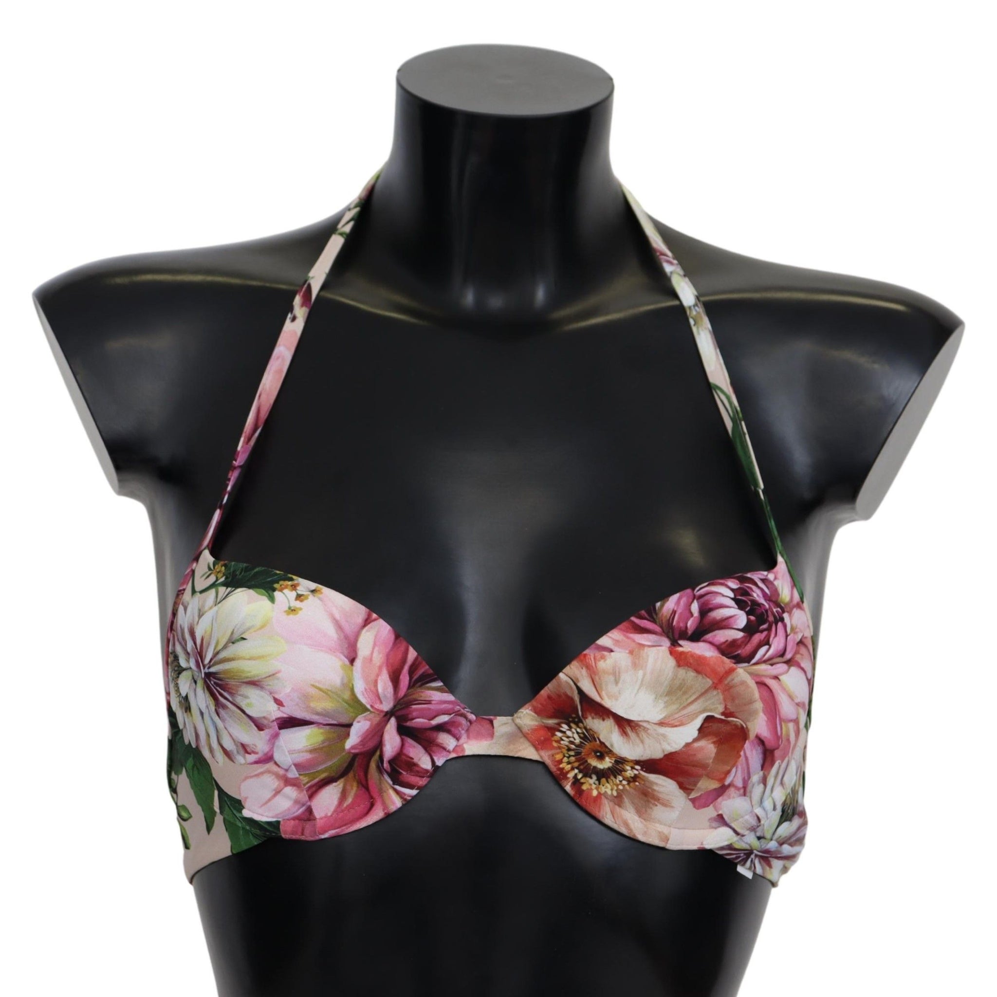 Dolce & Gabbana Floral Elegance Elastic Bikini Top