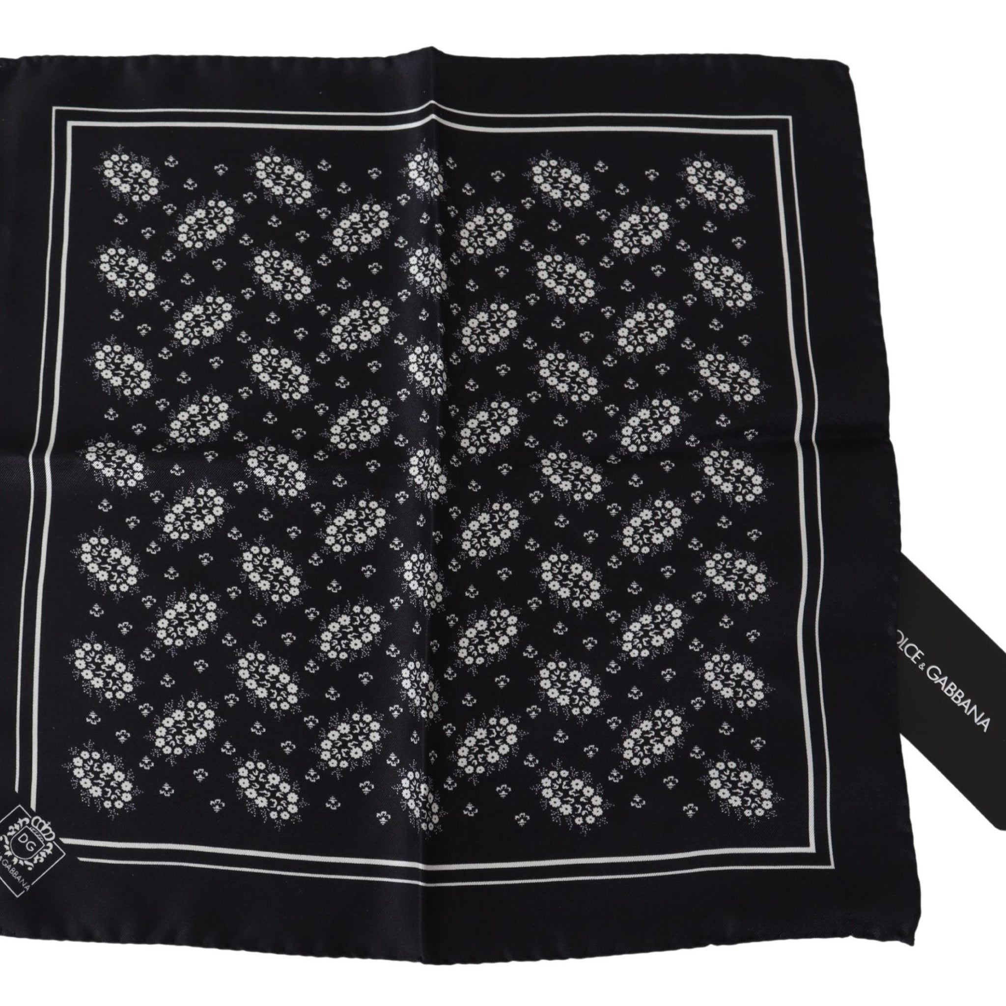 Dolce & Gabbana Elegant Silk Patterned Pocket Square