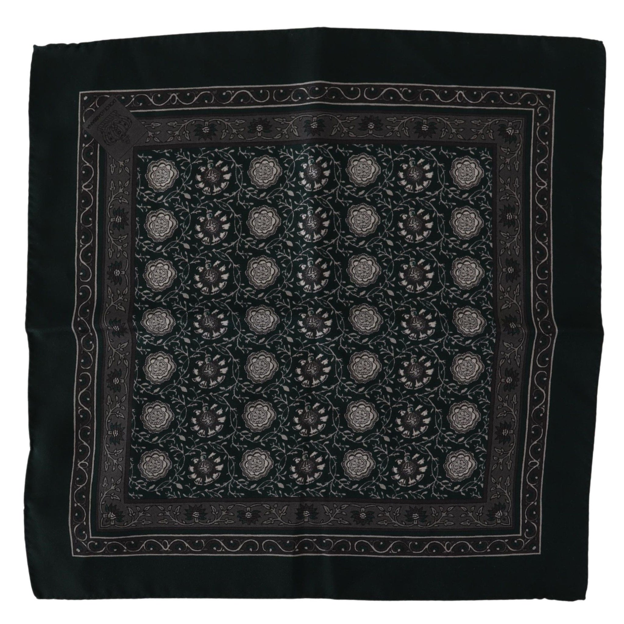 Dolce & Gabbana Exquisite Silk Pocket Square Handkerchief