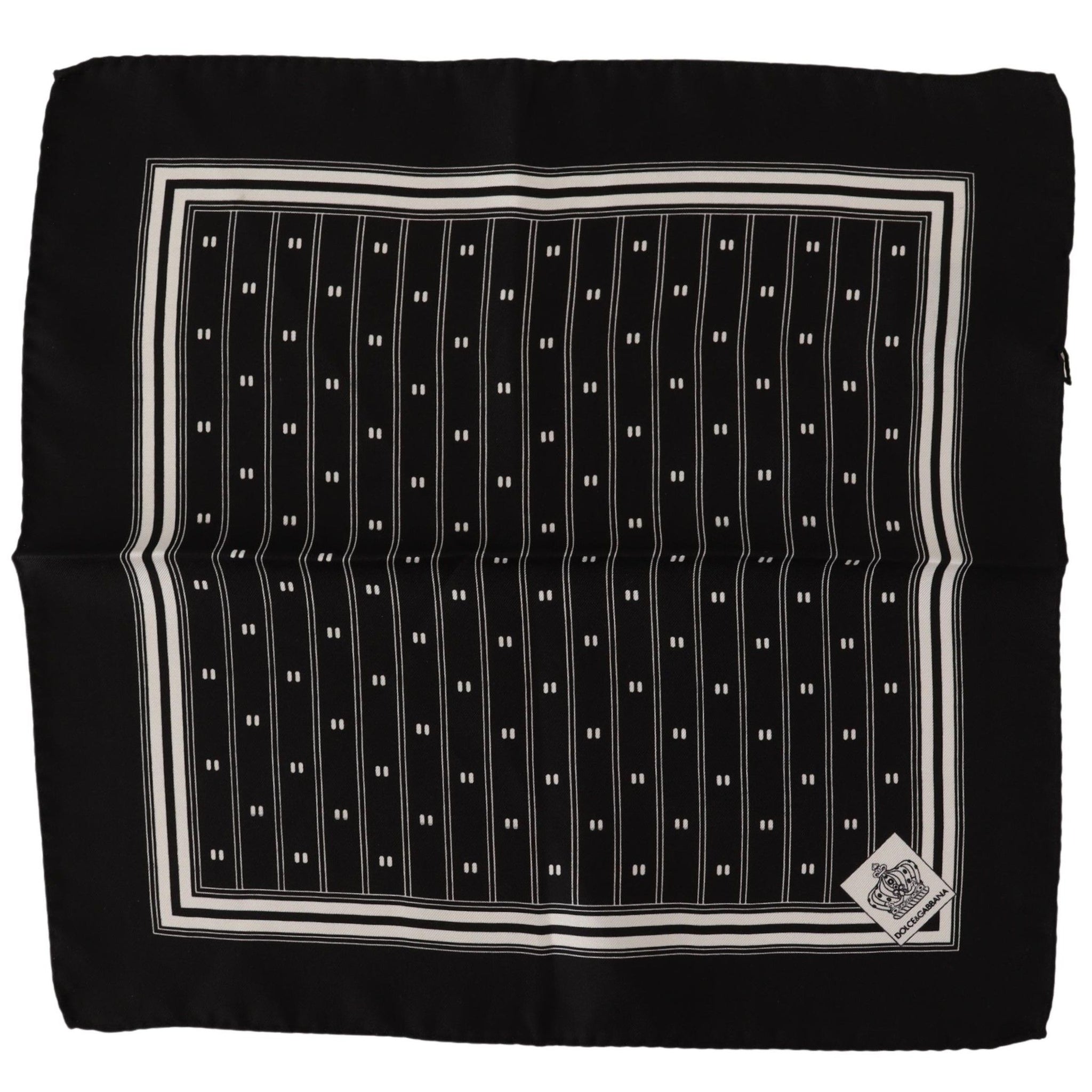 Dolce & Gabbana Elegant Silk Pocket Square Handkerchief