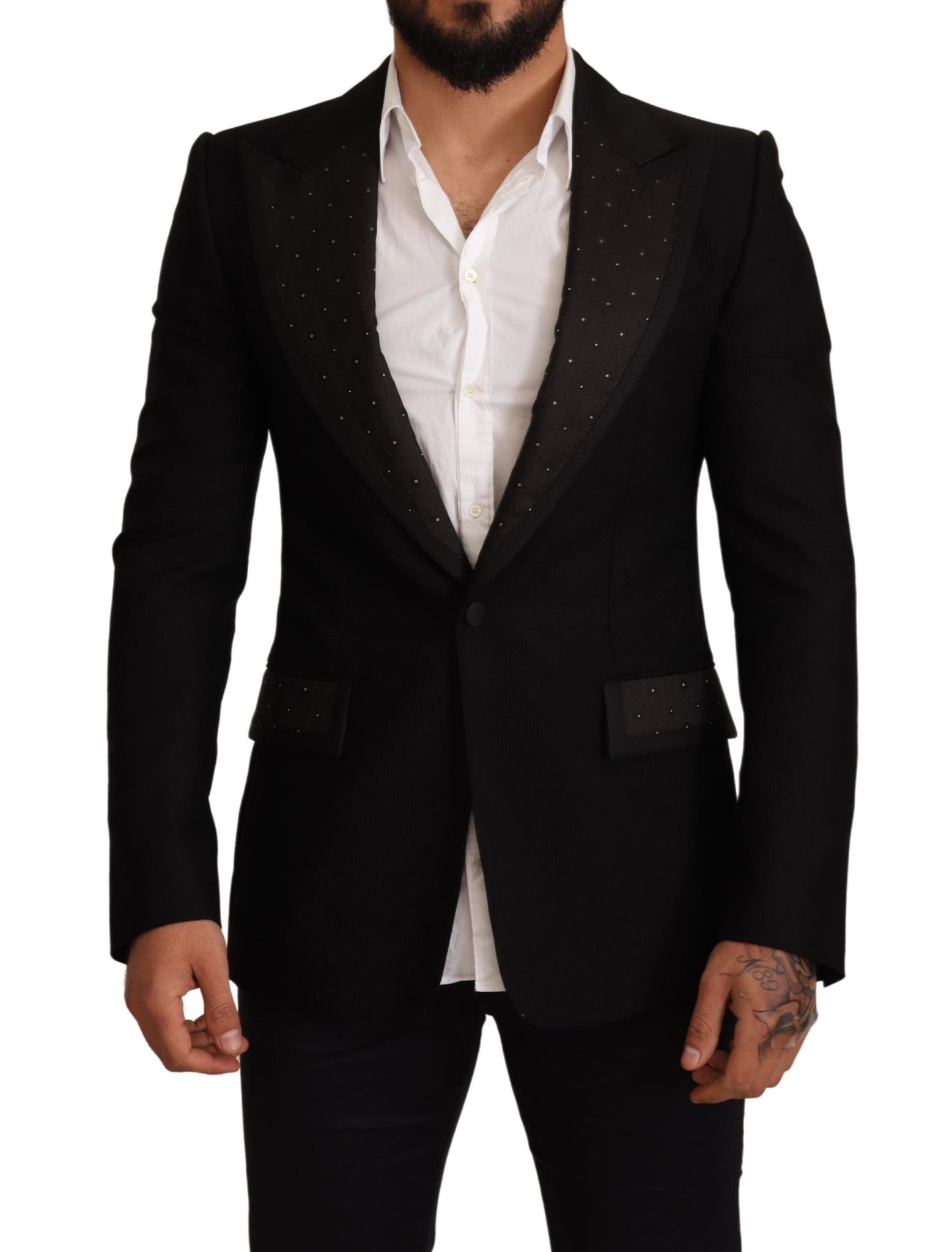 Dolce & Gabbana Elegant Slim Fit Black Blazer Jacket