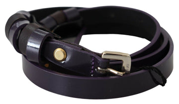 GF Ferre Elegant Violet Leather Fashion Belt