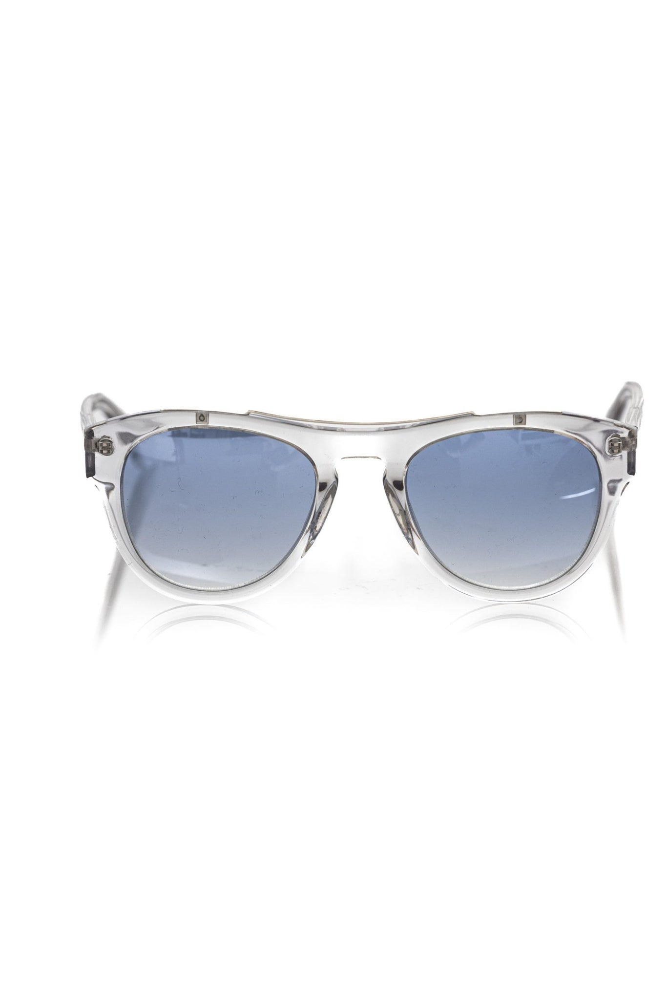 Frankie Morello White Acetate Men Sunglass