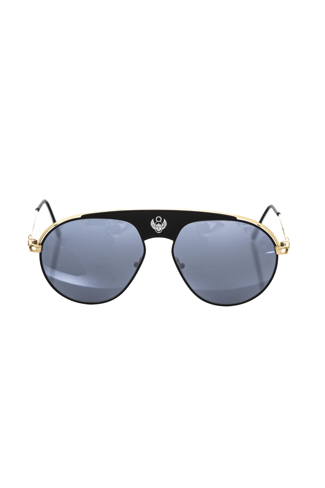 Frankie Morello Black Metallic Men's Sunglasses