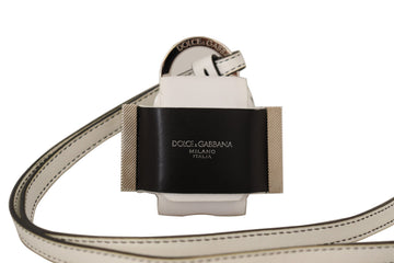 Dolce & Gabbana Chic Leather Airpods Case in Monochrome