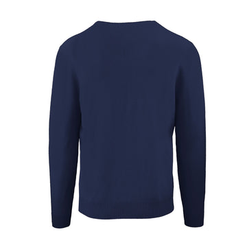 Malo Elegant Cashmere Roundneck Sweater in Chic Blue