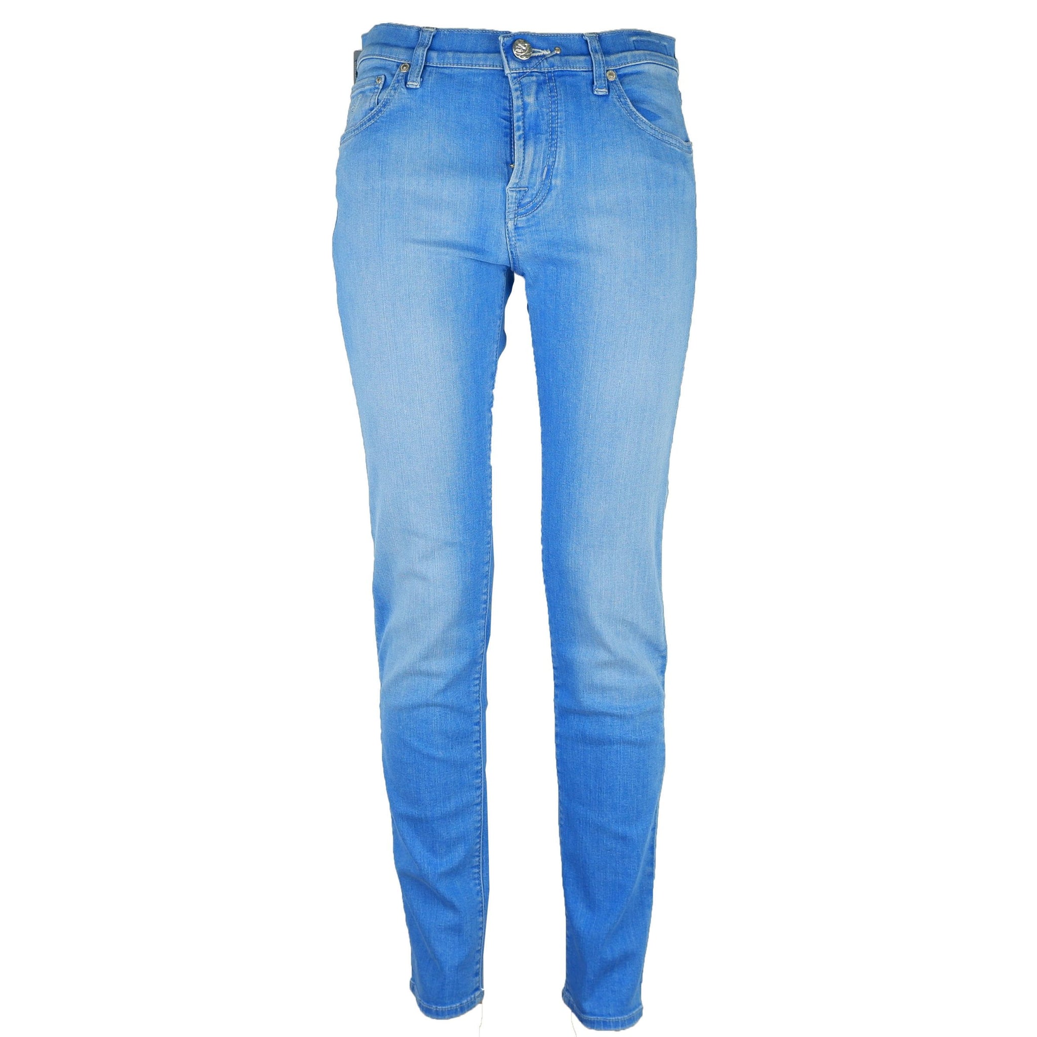 Jacob Cohen Elegant Light Blue Elasticized Denim