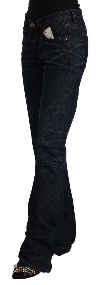 Ermanno Scervino Chic Dark Blue Mid Waist Jeans