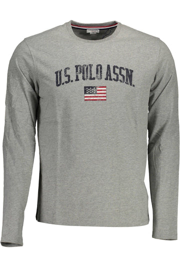 U.S. POLO ASSN. Elegant Gray Printed Long Sleeve Tee