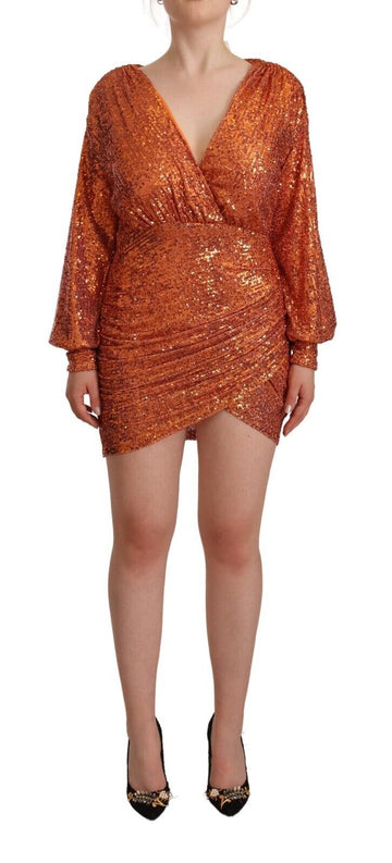 Aniye By Sequin Embellished Wrap Mini Dress