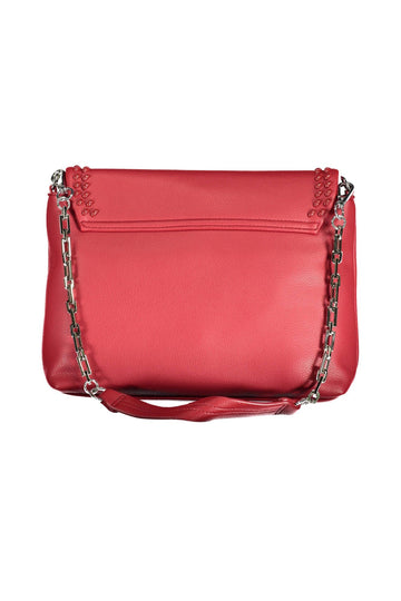 BYBLOS Elegant Red Chain-Strap Shoulder Bag