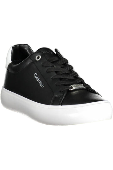 Calvin Klein Black Leather Women Sneaker