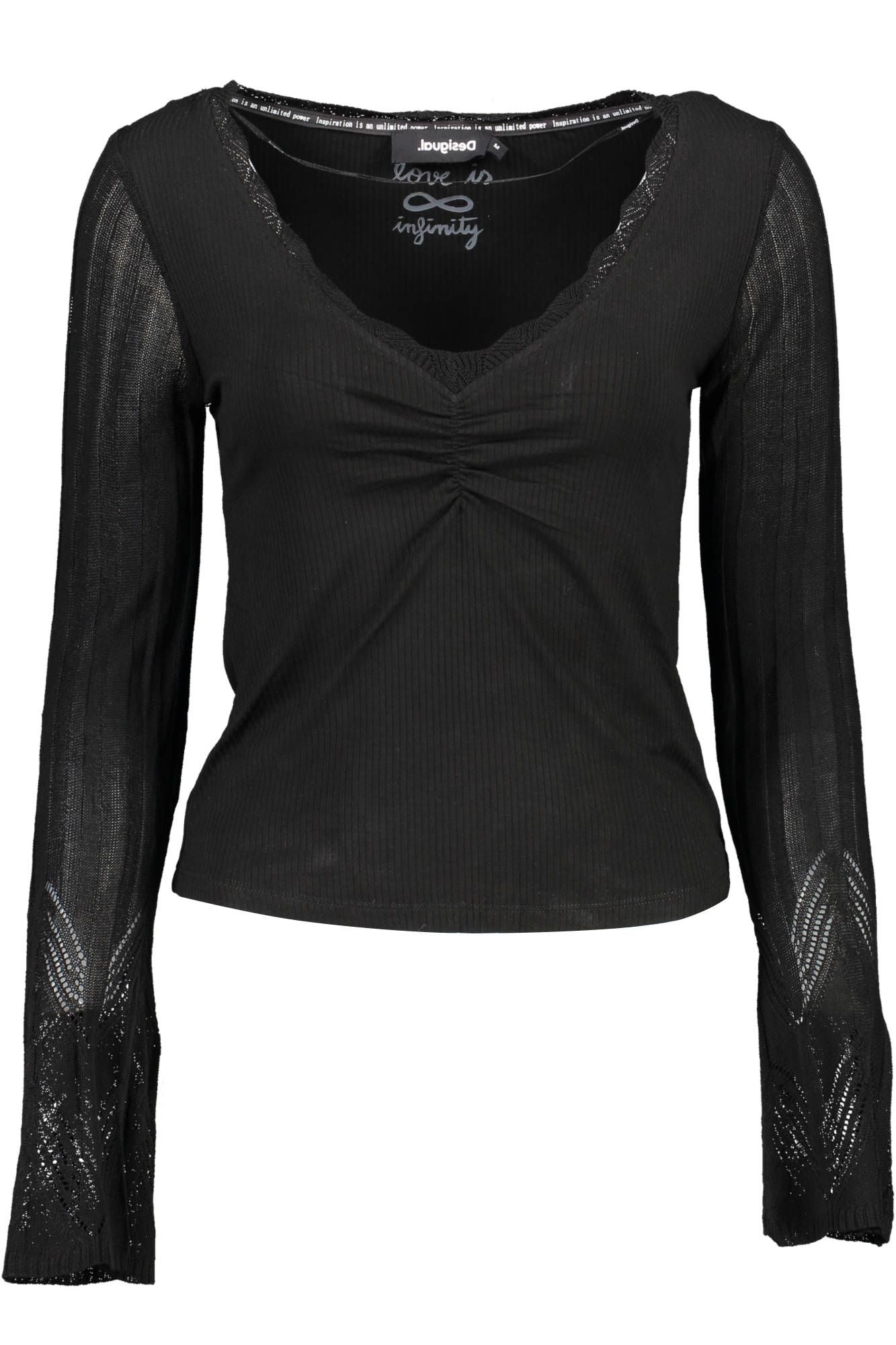 Desigual Black Viscose Women Sweater