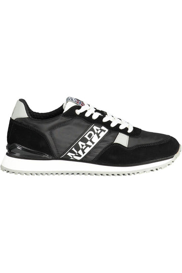 Napapijri Sleek Black Lace-Up Sports Sneakers