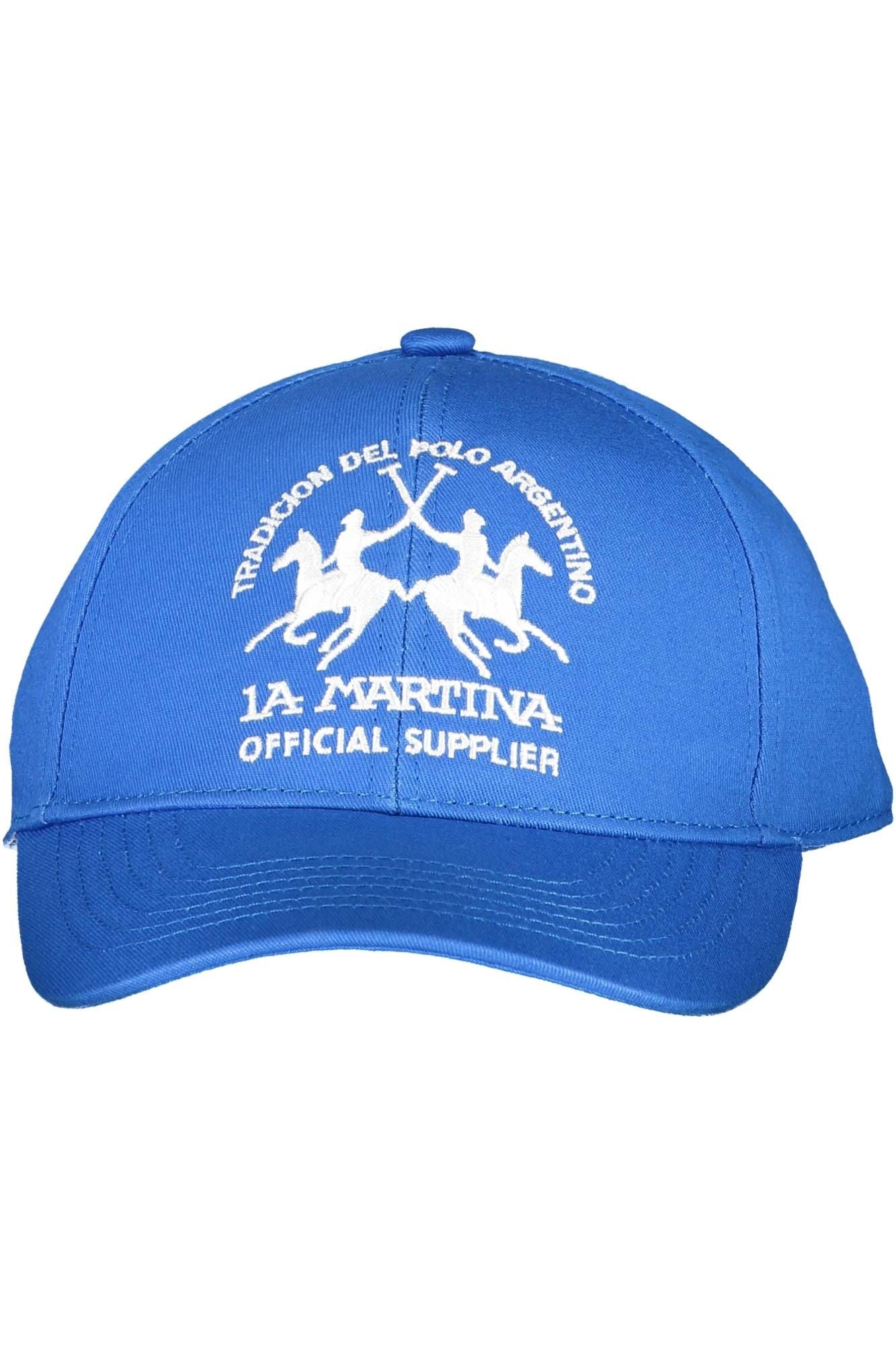 La Martina Blue Cotton Men Cap