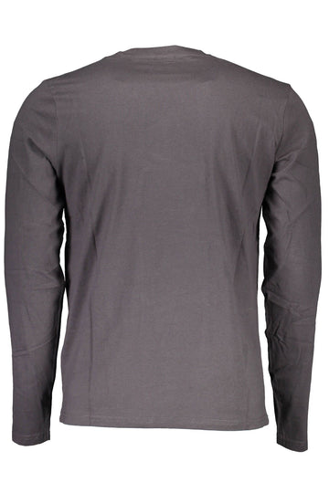 North Sails Elegant Gray Long-Sleeve Cotton Tee