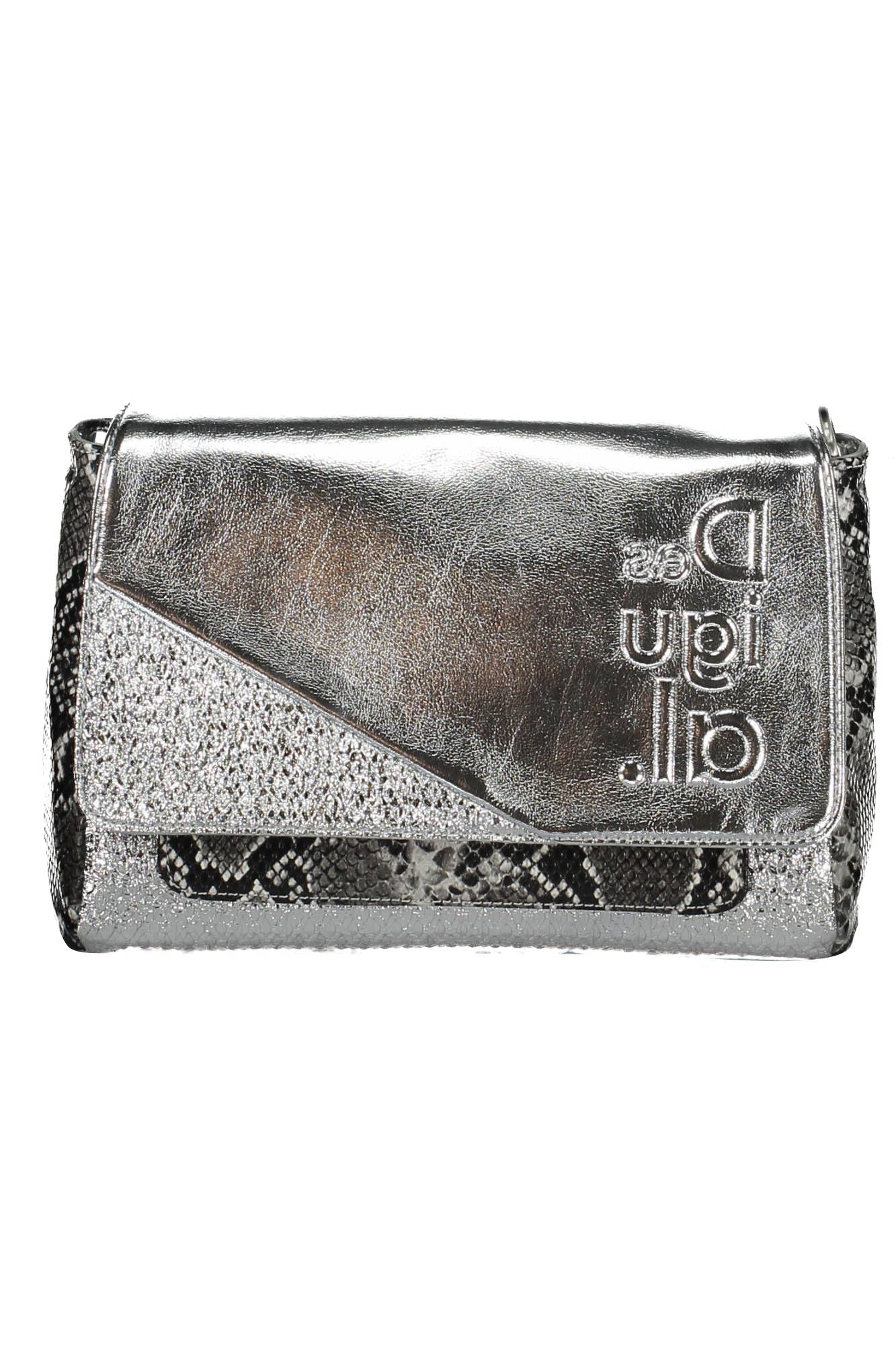 Desigual Silver Polyethylene Women Handbag