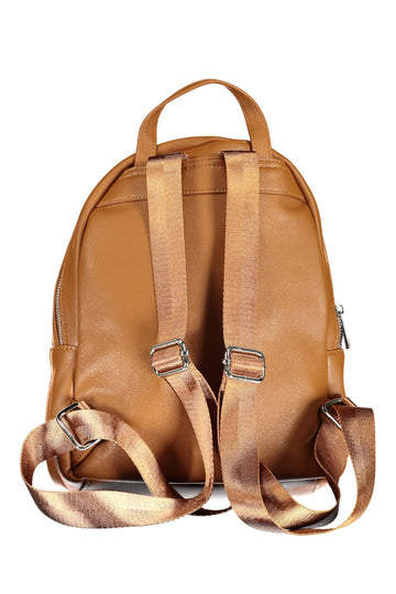 BYBLOS Elegant Brown Backpack with Contrasting Details