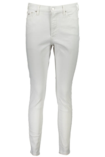 Tommy Hilfiger White Cotton Women Jeans