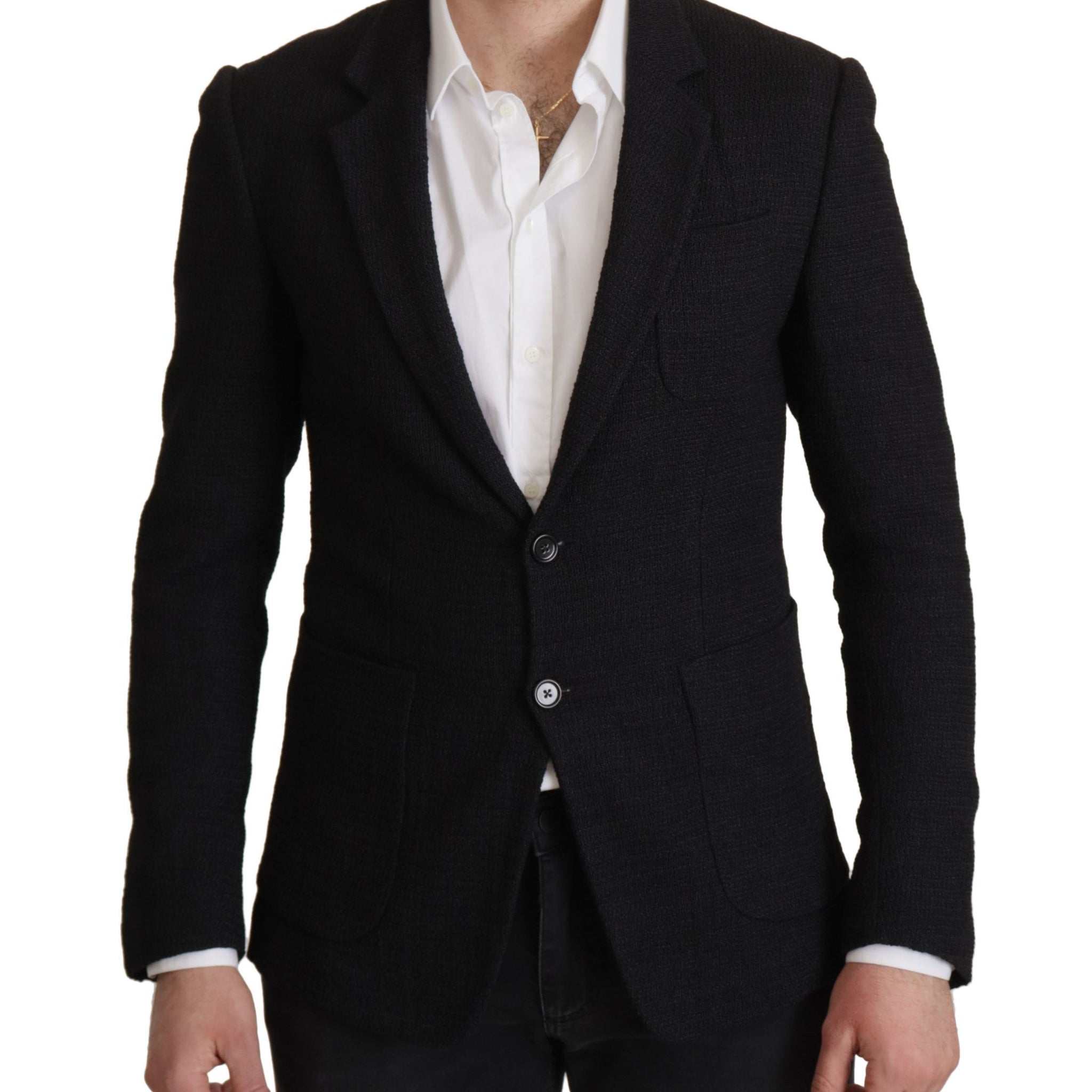 Dolce & Gabbana Elegant Single Breasted Wool Blazer