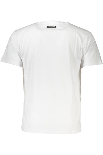 Cavalli Class White Cotton Men T-Shirt