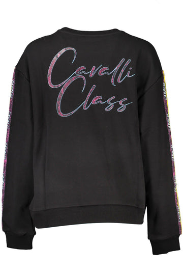 Cavalli Class Black Cotton Women Sweater