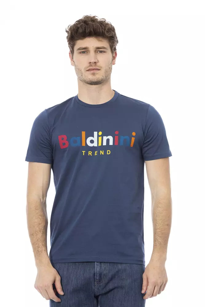 Baldinini Trend Blue Cotton Men T-Shirt