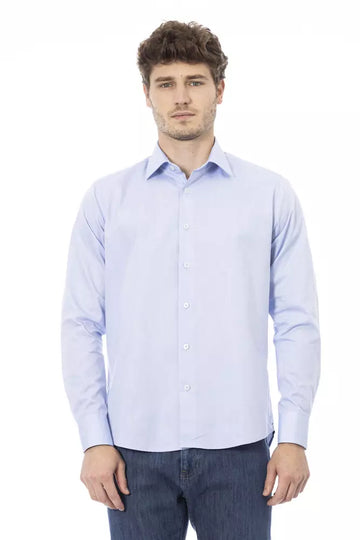 Baldinini Trend Elegant Light Blue Italian Dress Shirt