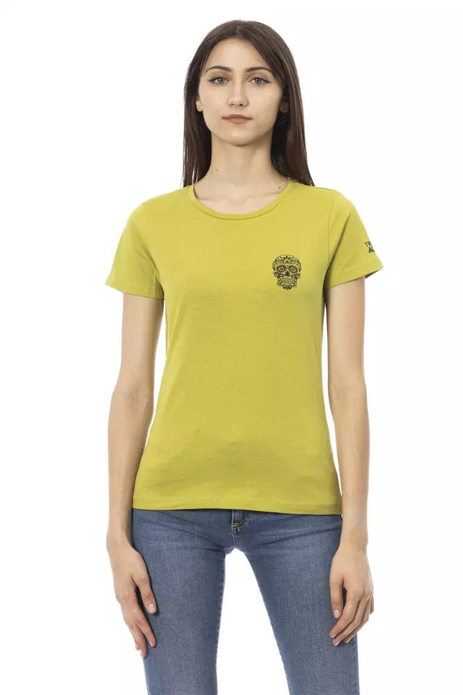 Trussardi Action Green Cotton Women T-Shirt