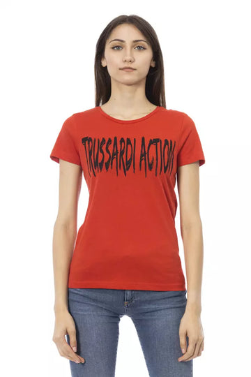 Trussardi Action Red Cotton Women's Top