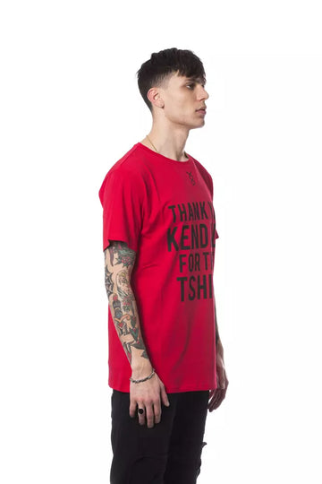 Nicolo Tonetto Red Cotton Men T-Shirt