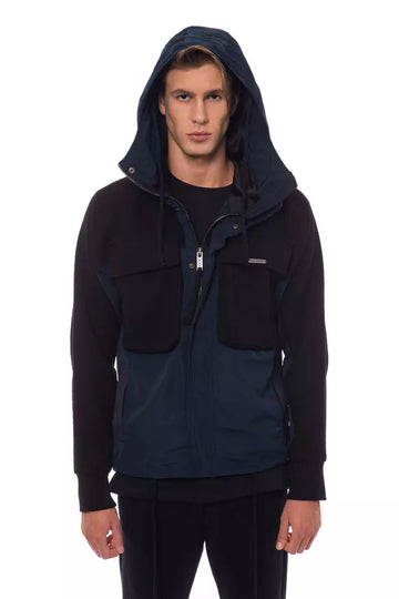 Nicolo Tonetto Black Wool Men's Jacket With Hood