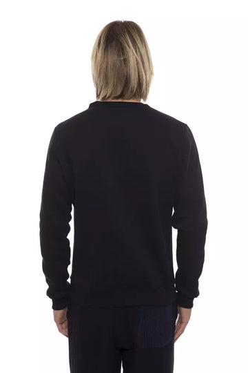 Nicolo Tonetto Chic Monochrome Cotton Sweatshirt