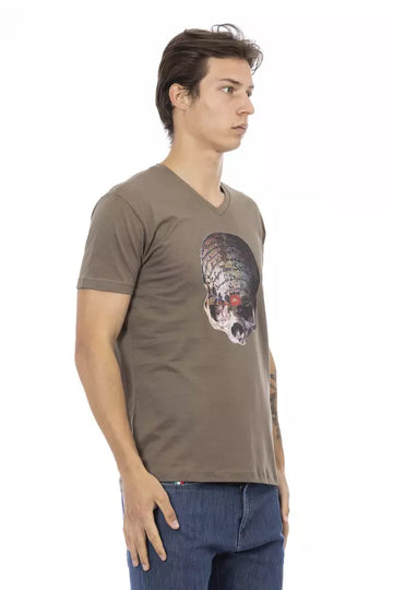 Trussardi Action Brown Cotton Men's T-Shirt