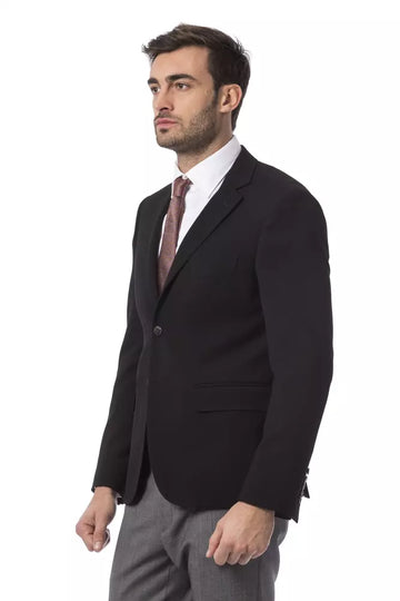 Billionaire Italian Couture Elegant Italian Wool Black Jacket