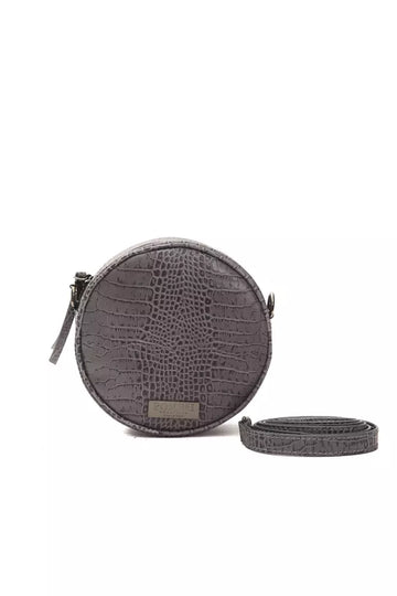 Pompei Donatella Gray Leather Women Crossbody