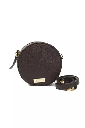 Pompei Donatella Elegant Small Oval Leather Crossbody