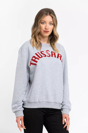 Trussardi Gray Cotton Women Sweater