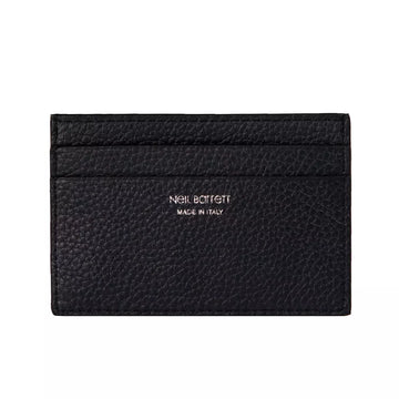 Neil Barrett Sleek Black Leather Card Holder Wallet