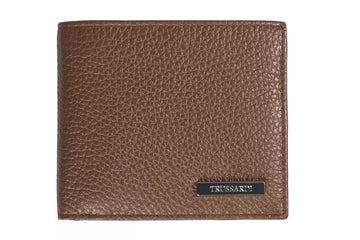 Trussardi Brown Leather Men Wallet