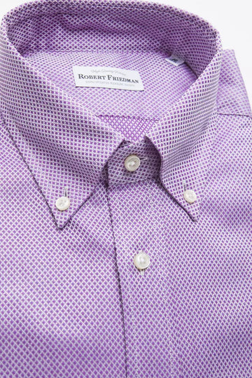 Robert Friedman Elegant Pink Cotton Button-Down Shirt