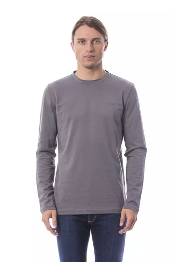 Verri Elegant Long Sleeve Gray T-Shirt