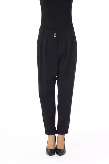 BYBLOS Black Polyester Women Pants