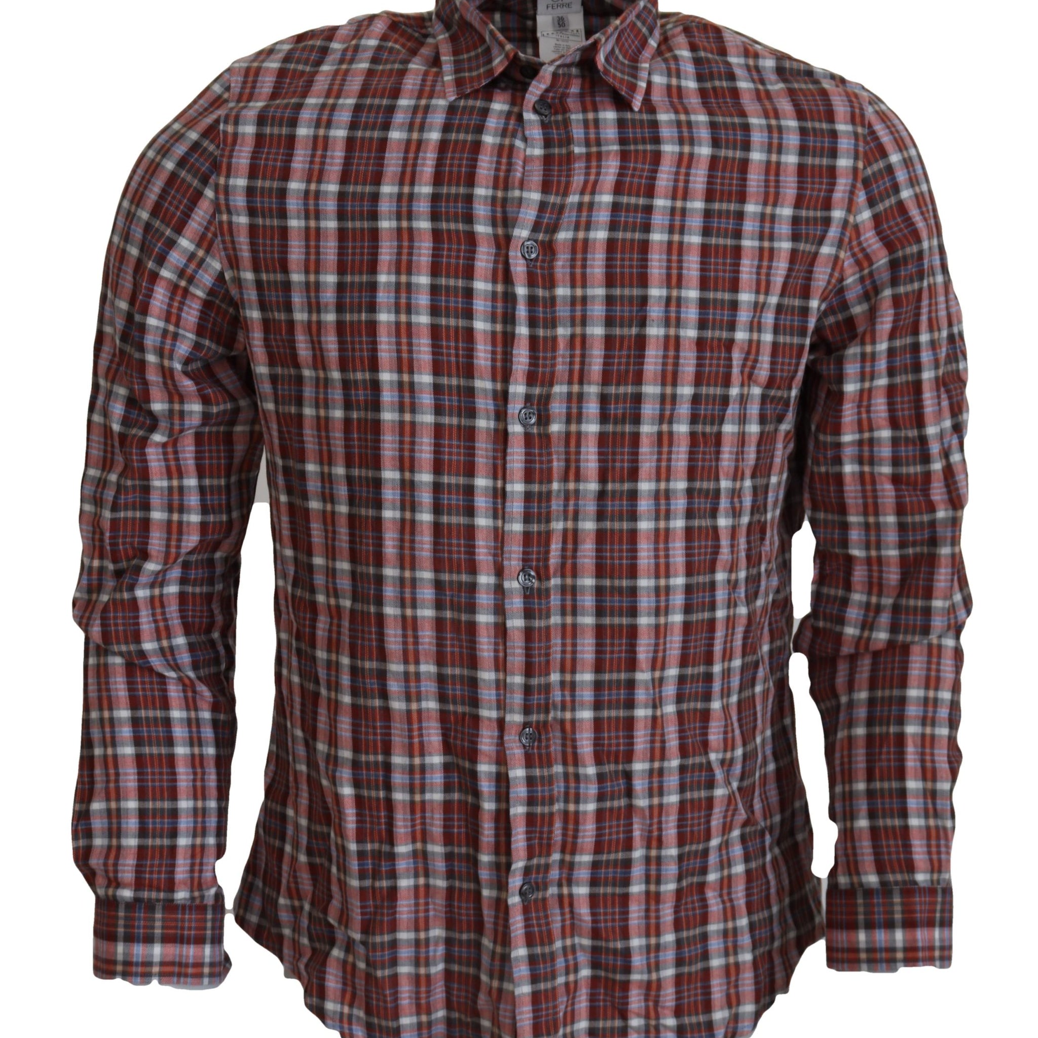 GF Ferre Multicolor Cotton Casual Men's Shirt