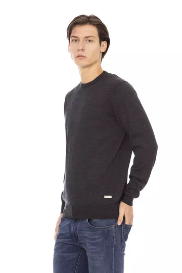 Baldinini Trend Elegant Crewneck Monogram Sweater