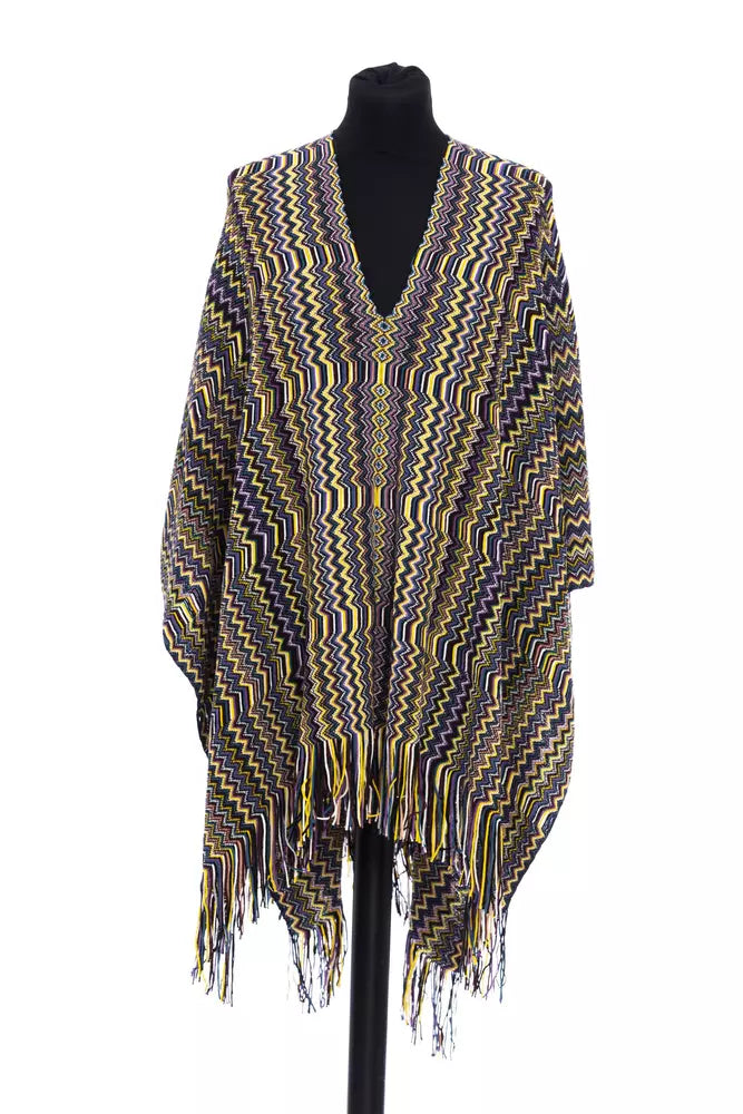 Missoni Geometric Fantasy Fringed Poncho